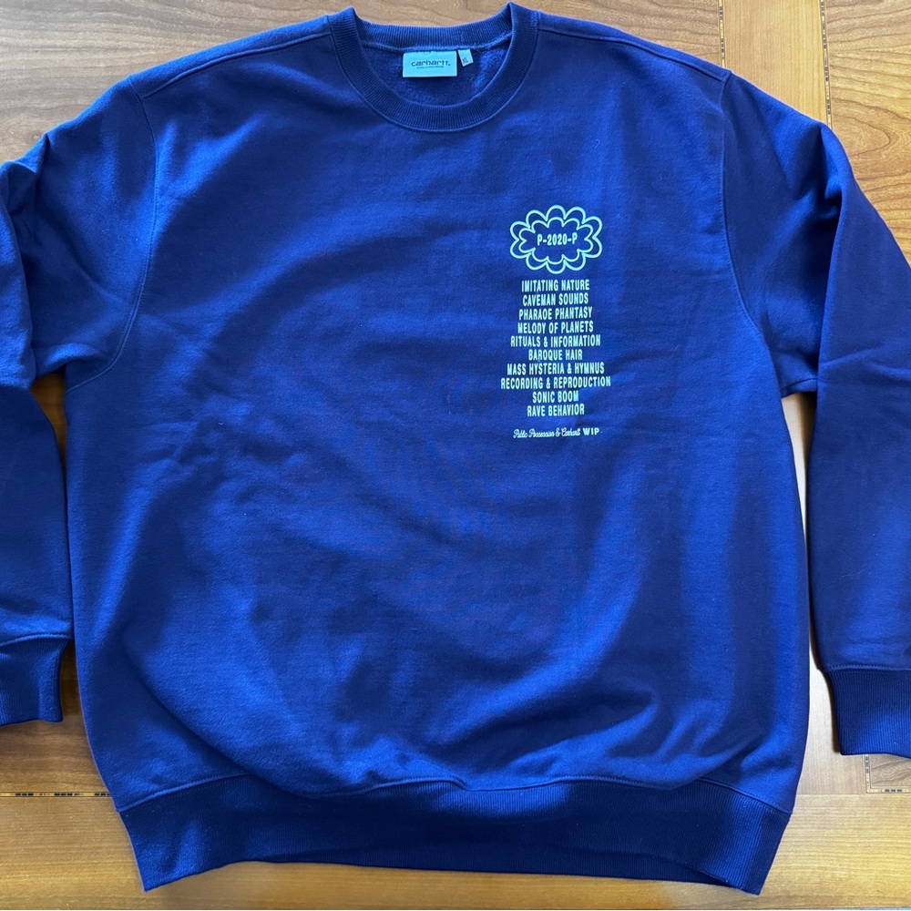 Carhartt WIP X Public Possession Collaboration Sweatshirt Dark Purple Man-to-Man